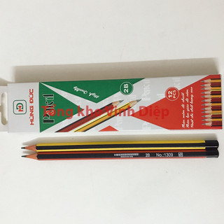Bút chì gỗ 2B, viết chì 2B bền đẹp chất lượng