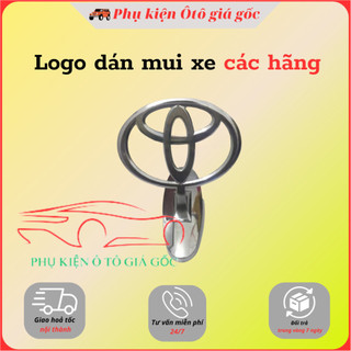 Logo dán mui xe, nắp capo xe ô tô ( Mẫu không cánh chim). Tăng tính thẩm mỹ, sang trọng cho xe (Đủ các hãng xe)