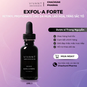 Serum Vivant Skincare Exfol-A Forte Retinyl Propionate giảm nếp nhăn, sẹo mụn và tăng sắc tố 30ml
