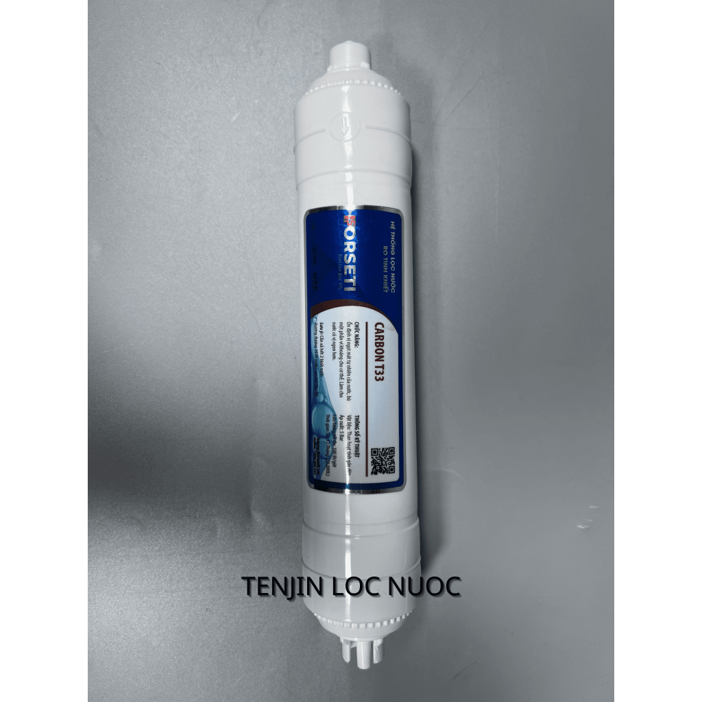 Combo 2 Lõi Lọc Chức Năng FORSETI Gồm Carbon T33 + Nano Silver Giúp Tạo Vị và Diệt Khuẩn Cho Nước