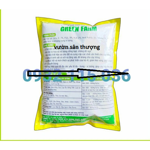 1kg Phân Bón Hoa Hồng Green Farm
