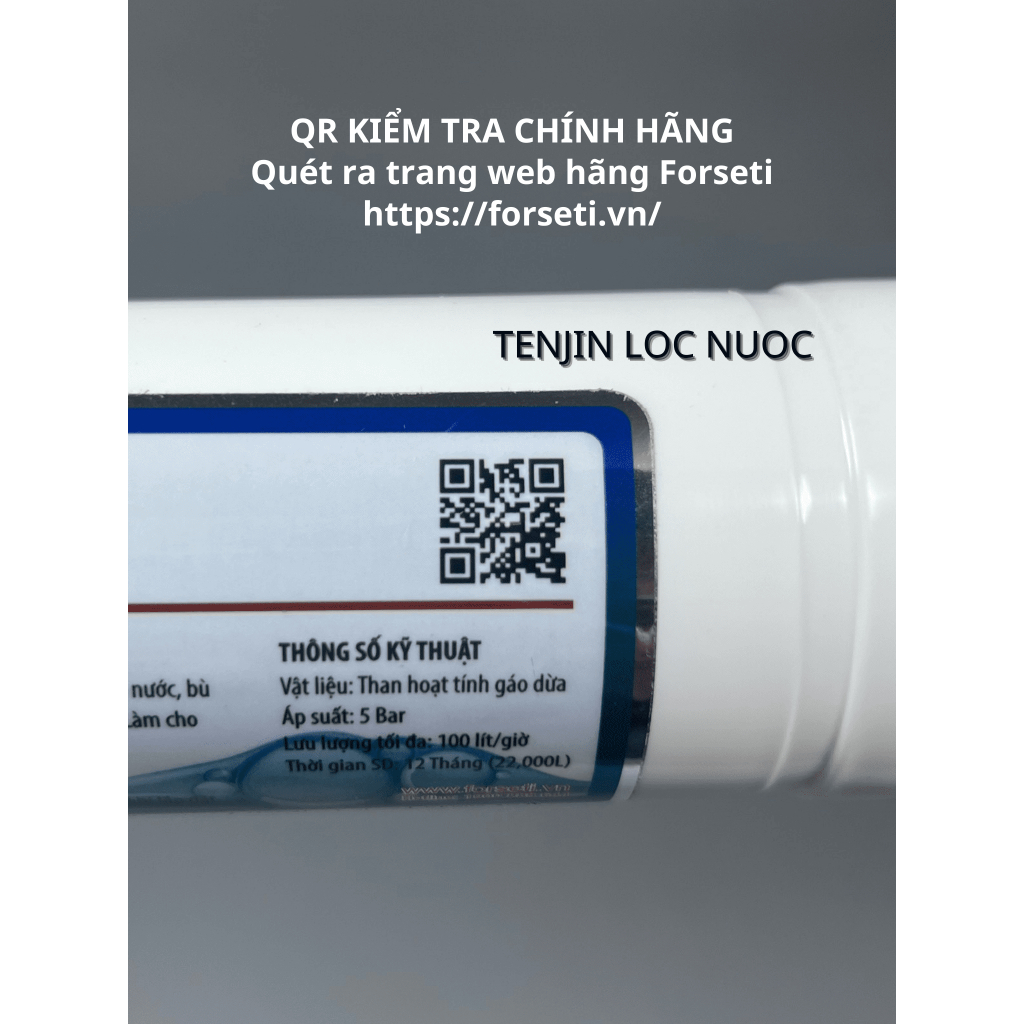 Lõi Chức Năng Alkaline FORSETI Giúp Trung Hoà Axit Dư, Cân Bằng Độ pH Và Tạo Nước Trung Tính Đến Kiềm Tính