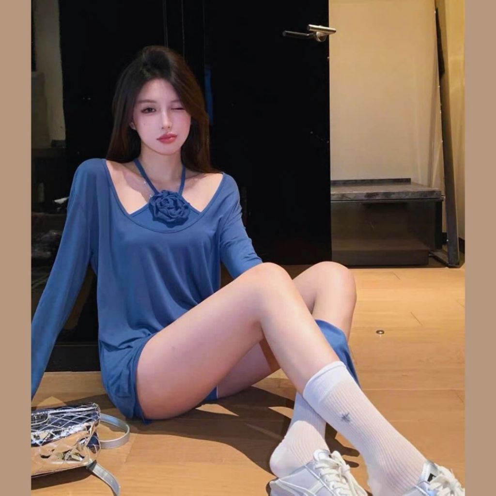 Set áo thun nữ tay dài Sicily set 3 món dáng rộng SET902