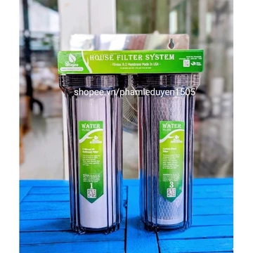 [FREESHIP 99K_COMBO Bộ lọc nước sinh hoạt gia đình , lọc máy cafe, hồ cá .. 2 cấp 20C3