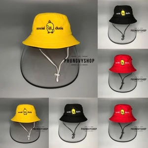 NÓN CHỐNG DỊCH, BỤI- CÓ KHOÁ KÉO- BUCKET CON VỊT