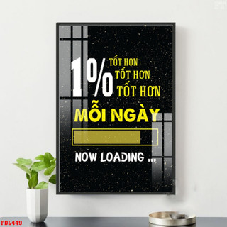 Tranh Laminate Tráng Gương - Tranh Slogan Treo Tường Trang Trí Văn Phòng, Phòng Khách Tạo Động Lực (60x90cm)