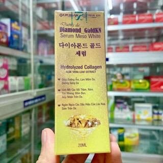 Serum dưỡng da serum MESO WHITE DIAMOND GOLDKN Trần gia giúp tái tạo da, giảm thâm thu, nhỏ lỗ chân lông 20ml