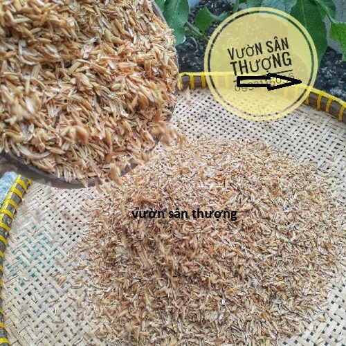 Trấu Tươi (500gr) Gía Thể Phối Trộn Đất Trồng Cây, Trang Trí