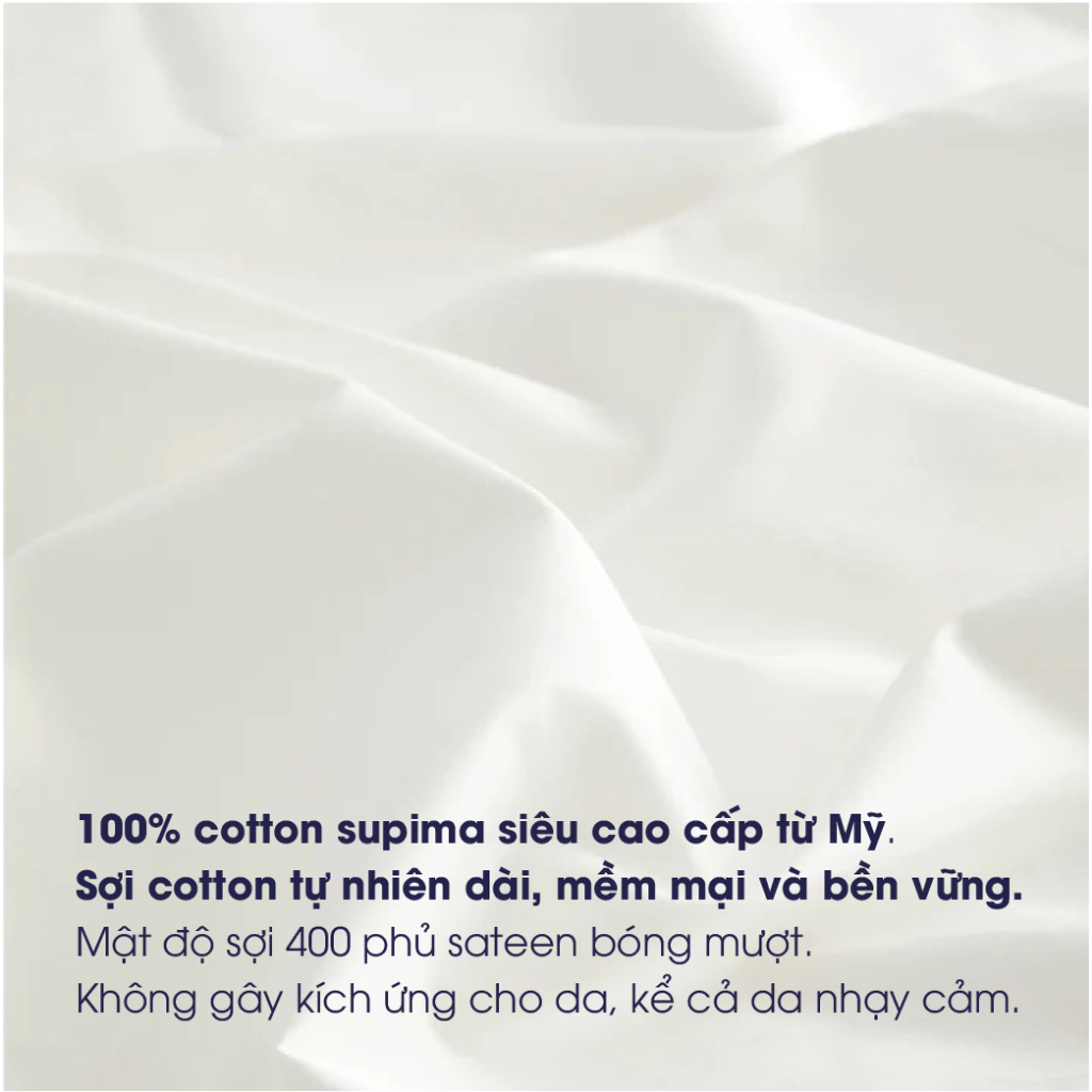 Ảnh Vỏ gối Changmi Bedding Cotton Supima trắng 400TC cao cấp cực kỳ mềm mượt và mát. Tiêu chuẩn khách sạn 5 sao 2