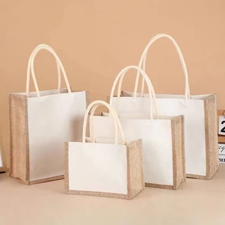 Túi Cói Vải Bố, Túi Vải Canas Đựng Đồ Thời Trang Phụ Kiện, Đựng Quần Áo, Chất Liệu Không Thầm Nước