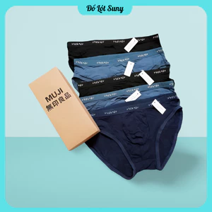 Quần MJ chéo nam, Hộp 5 quần lót chéo nam Chất Thun Cotton