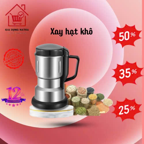 Product image Máy Xay Bột Khô GVQ Siêu Mịn Công Suất 300W, 8Lưỡi Dao Đa Năng Dễ Dàng - Dụng Cụ Nghiền Đồ Khô,Hạt Cà Phê,Ngũ Cốc Gia Vị 1