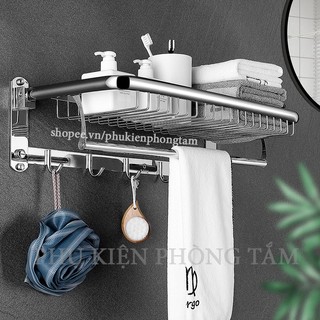 [MẪU MỚI CAO CẤP] Giá treo khăn tắm Inox 304 cao cấp - Kệ treo khăn tắm SUS304