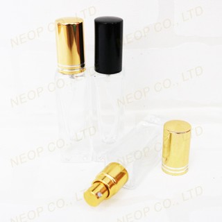 Lọ Thủy Tinh Vuông Rỗng Chiết Nước Hoa 12ml Siêu Xinh Nắp Vàng