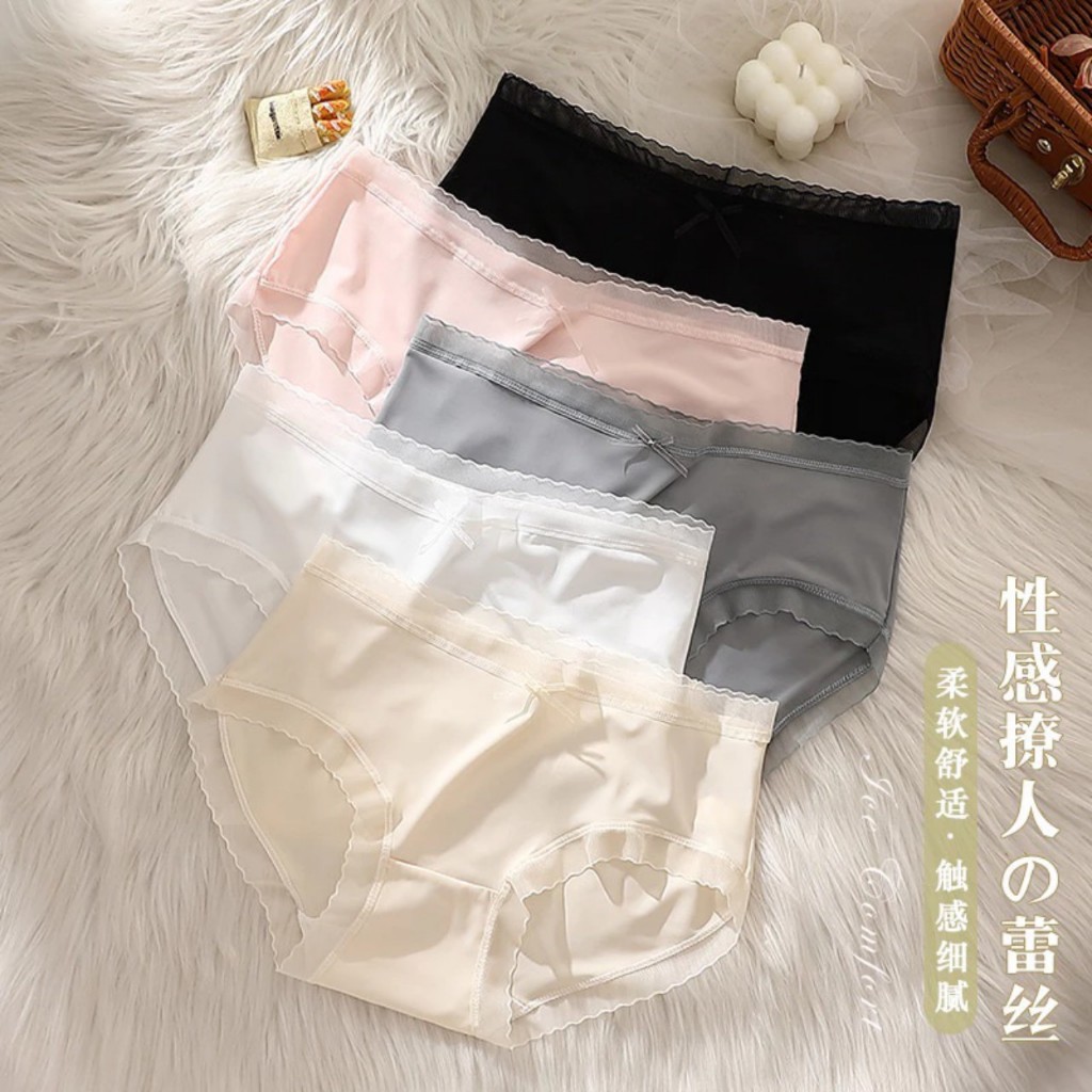 Sét 10 quần lót su 05, Quần lót lụa băng tàng hình siêu mềm mại co giãn