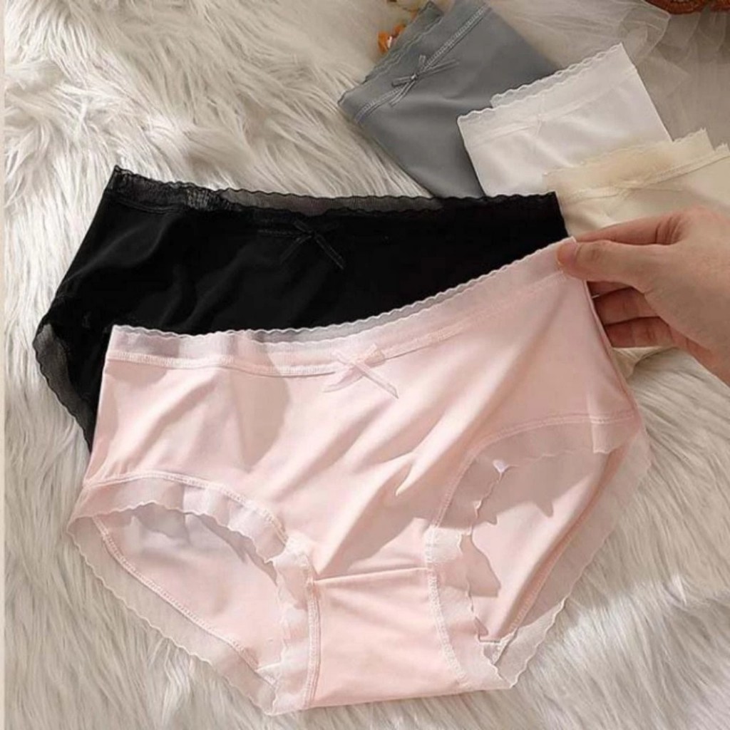 Sét 10 quần lót su 05, Quần lót lụa băng tàng hình siêu mềm mại co giãn