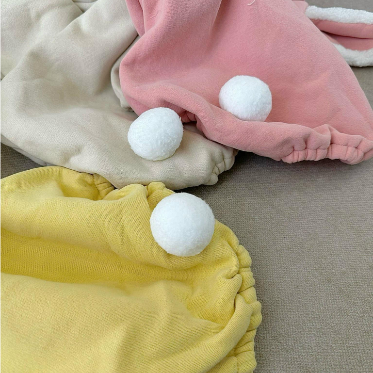 (HÀNG CÓ SẴN) Hoddie Tai Thỏ hàng QCCC cover Hàn Quốc nỉ chất vải đẹp mềm mịn ấm cho bé trai, bé gái