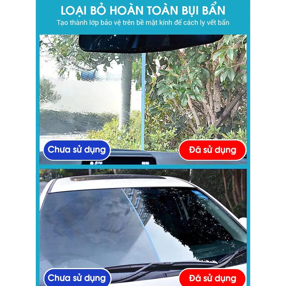 Dung Dịch Pha Nước Rửa Kính Ô Tô BUG WASH 1:100 | Làm Sạch Kính Lái, Tẩy Bụi Bẩn, 1 Chai Pha 100L