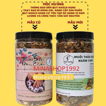 [1KG] Muối ngâm chân thảo dược Mộc Hương (loại cao cấp), giúp ngủ ngon, giảm đau nhức xương khớp, giảm hôi chân