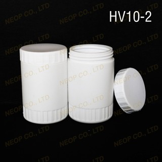 Hủ Nhựa Trắng Đục Nắp Vặn HV10 - 2 Đựng 200G Bột Mịn