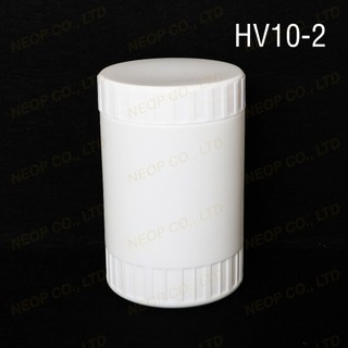 Hủ Nhựa Trắng Đục Nắp Vặn HV10 - 2 Đựng 200G Bột Mịn