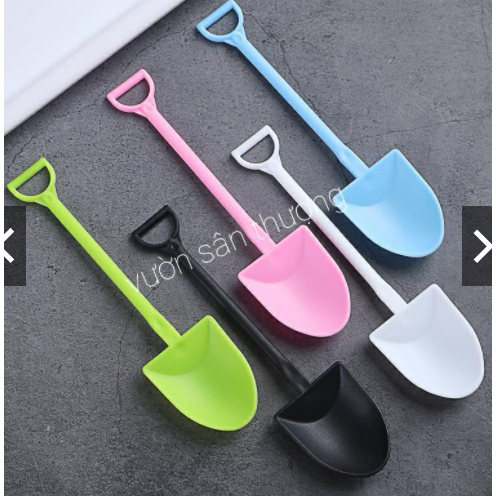 1 Cái Muỗng Nhựa Mini 12 cm, Dùng Xúc Đất Trồng Sen Đá, Xương Rồng, Tiểu Cảnh Nhỏ Màu Ngẫu Nhiên