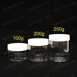 Hủ Nhựa Trong Nắp Trắng / Nắp Đen Cao Cấp 100G - 200G - 250G Siêu Xinh - Dùng Đựng Kem Body - Trang Trí