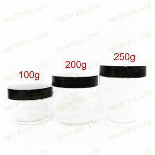 Hủ Nhựa Trong Nắp Trắng / Nắp Đen Cao Cấp 100G - 200G - 250G Siêu Xinh - Dùng Đựng Kem Body - Trang Trí
