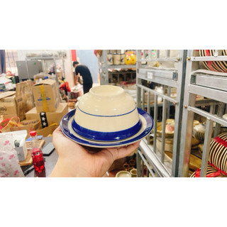 Chén Chỉ Xanh/Phết Xanh/Cua Ăn Cơm Cao Cấp 12cm - Hàng Đẹp Loại 1 - Gốm Xưa Lái Thiêu Cho Người Hoài Niệm