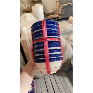 Chén Chỉ Xanh/Phết Xanh/Cua Ăn Cơm Cao Cấp 12cm - Hàng Đẹp Loại 1 - Gốm Xưa Lái Thiêu Cho Người Hoài Niệm