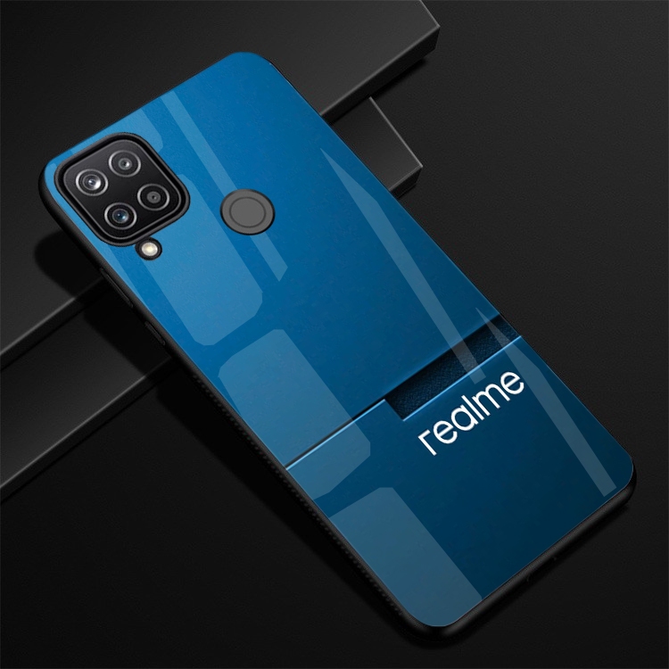 Ốp Lưng REALME C12, C15, C20, C21, C21Y, C25, C25S, C25Y Mặt Lưng Kính Cao Cấp, Chống Sốc, Hàng Mới