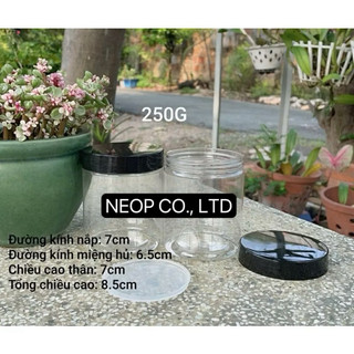 Hủ Nhựa Trong Nắp Thiếc Cao Cấp 100G - 200G - 250G Siêu Xinh - Dùng Đựng Kem Body - Trang Trí