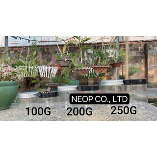 Hủ Nhựa Trong Nắp Thiếc Cao Cấp 200G - NTT20 - Siêu Xinh - Dùng Đựng Kem Body - Nạ - Trang Trí Cực Yêu