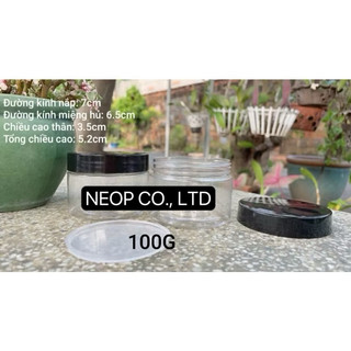 Hủ Nhựa Trong Nắp Thiếc Cao Cấp 100G - 200G - 250G Siêu Xinh - Dùng Đựng Kem Body - Trang Trí