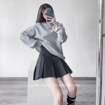 Chân Váy Tennis Kiểu Chân Váy Xểp Ly Ngắn Bản To CV220 Cạp Cao Ulzzang - Chân Váy Xếp Li Xòe Dáng Ngắn