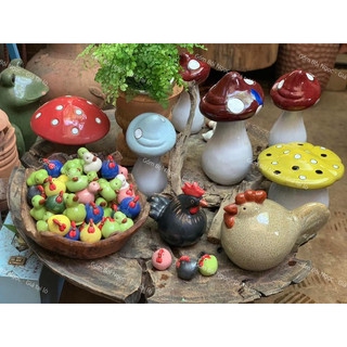 Gà Con Gốm 7 Màu/Vịt Con Gốm Decor Trang Trí Để Bàn - Trang Trí Tiểu Cảnh - Gốm Bình Dương