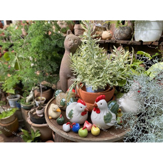 Gà Con Gốm 7 Màu/Vịt Con Gốm Decor Trang Trí Để Bàn - Trang Trí Tiểu Cảnh - Gốm Bình Dương