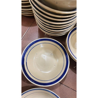 Tô Gốm Xưa Bắc Chỉ Xanh Nam Bộ Size 18cm - Tô Lỡ Chỉ Xanh - Gốm Lái Thiêu - Gốm Xưa Cho Người Hoài Niệm