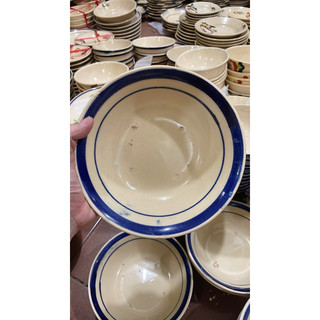 Tô Gốm Xưa Bắc Chỉ Xanh Nam Bộ Size 18cm - Tô Lỡ Chỉ Xanh - Gốm Lái Thiêu - Gốm Xưa Cho Người Hoài Niệm