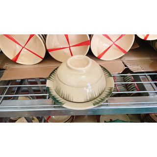 Chén / Dĩa Phết Xanh Lá Già Nam Bộ Men Trong Mới - Gốm Xưa Lái Thiêu Cho Người Hoài Niệm - Gốm Nam Bộ