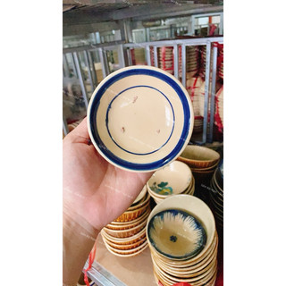 Bộ 10 Chén Gốm Chỉ Xanh Size To 9.5cm - Làm Bánh Bèo - Nướg Trứng - Chén Chấm - Gốm Xưa Lái Thiêu Cho Người Hoài Niệm