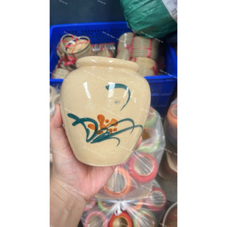 Lu Bia Gốm 500mL Vẽ Gà Trống Cực Xinh - Dùng Uống Bia - Cắm Hoa - Decord - Gốm Lái Thiêu - Đựng Nước Trái Cây