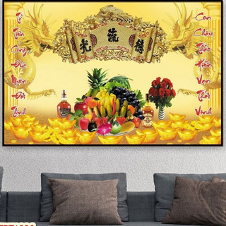 Tranh Treo Phòng Thờ - Tranh Laminate Tráng Gương