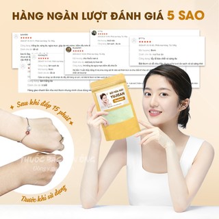 Bột rửa mặt trắng da 100g, bột đắp mặt Yujisan, bột rửa mặt thảo mộc, tẩy da chết, giúp da sáng mịn