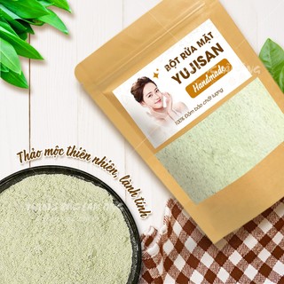 Bột rửa mặt trắng da 100g, bột đắp mặt Yujisan, bột rửa mặt thảo mộc, tẩy da chết, giúp da sáng mịn