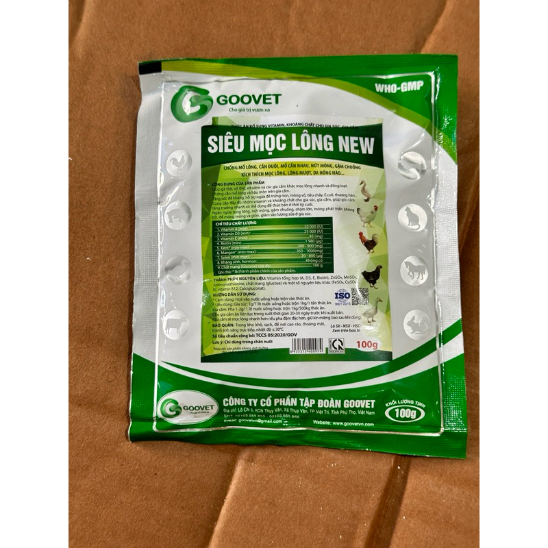 kích thích ra lông 100g dùng trong thú y