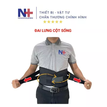 Đai Cột Sống, Đai Lưng Hỗ Trợ Thoát Vị Đĩa Đệm, Đai Định Hình Cột Sống Thắt Lưng Vải Thoáng Mát