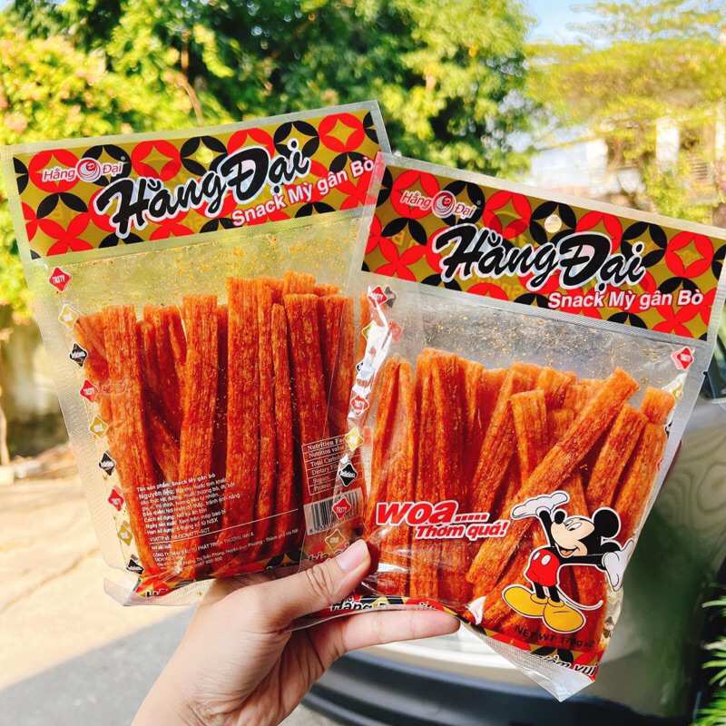 Snack Hằng Đại mì gân bò gói 176g