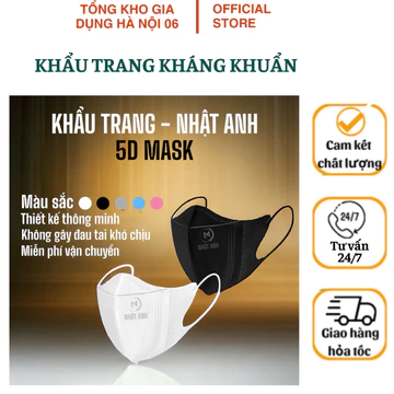 Khẩu trang 1 THÙNG 200 Chiếc 5D Nhật Anh KHÁNG KHUẨN/ Khẩu trang y tế KF94