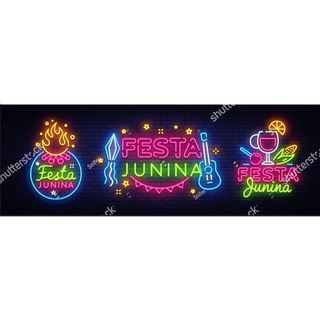 Tranh 3d giả gạch họa tiết chữ Neon (giả Phát sáng) dùng cho hàng quán, cafe, trà sữa, trà chanh